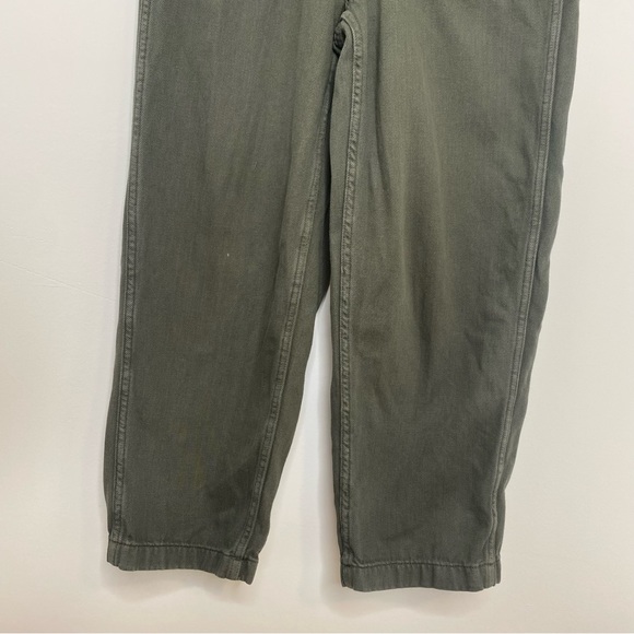 Free People Gia Long Sleeve Coverall Jumpsuit Military Army Green Size XS - Picture 8 of 14